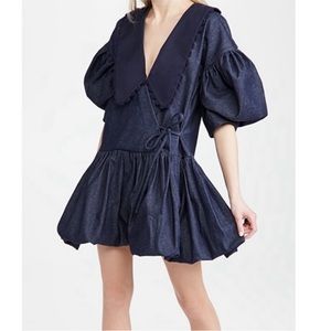 Moon River mini dress size medium. Puff sleeves